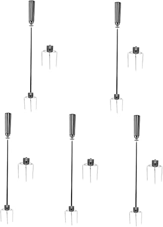 Balacoo 5 Sets Stainless Steel Grill Spit Fork Roast Chicken Fork Kitchen BBQ Tool Air Fryer Accessories Balacoo 5 Sets Stainless Steel Grill Spit Fork Roast Chicken Fork Kitchen BBQ Tool Air Fryer Accessories