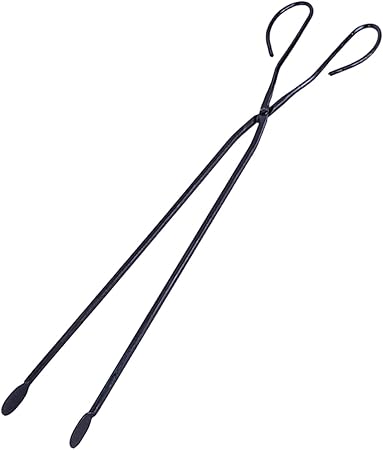 KICHOUSE Long Reach BBQ Tong Outdoor Cleaning Picker Portable Charcoal Clamp for Fire Pit Camping Firewood Holder for Hiking Random Style KICHOUSE Long Reach BBQ Tong Outdoor Cleaning Picker Portable Charcoal Clamp for Fire Pit Camping Firewood Holder for Hiking Random Style
