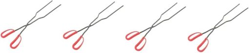 Balacoo 4pcs Fireplace Tong Fire Tongs Fire Pit Accessories Outdoor Tools Log Grabber for Camping Supplies