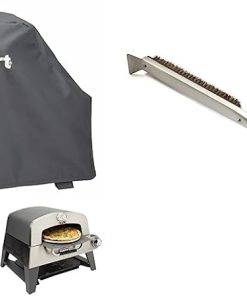 Cuisinart Pizza Oven Grill Cover + Pizza Stone Cleaning Brush