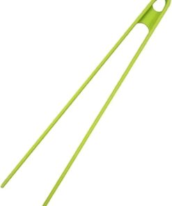 BBQ Tongs, BBQ Salad Food Tongs Anti-Slip Kitchen Utensils Barbecue Clip Three Prong Pliers Cookware BBQ Tool Chef Tools Gadgets Bar Accessories(Green)