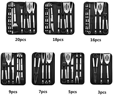 Stainless Steel BBQ Tools Set – Spatula, Fork, Tongs, Knife, Brush, Skewers – Outdoor Grilling Kit for Camping & Backyard BBQs 2 Stainless Steel BBQ Tools Set – Spatula, Fork, Tongs, Knife, Brush, Skewers – Outdoor Grilling Kit for Camping & Backyard BBQs - Image 2