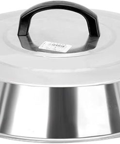 Cheese Melting Dome,12"Set Metal Steamer Lid for Grill Plate, Stainless Steel Barbecue Plate Accessories Flat Top Kitchen Cooking Hamburger-1pcs