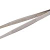 Cooking Tongs Long Tweezers Steel Food Tongs Straight Grill Tool Silver Outdoor Clips for Kitchen Tweezers Grill