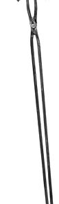 1pc Lengthened Charcoal Tongs for Outdoor Bbq Metal Firewood Clips Ergonomic Design - for Grilling and Fire Pits Household Cooking Tool