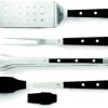 grilljoy 24PCS BBQ Grill Tools Set with Meat Thermometer and Injector – Extra Thick Stainless Steel Fork, Spatula& Tongs – Complete BBQ Accessories in Aluminum Case – Perfect Grill Gifts for Men 4