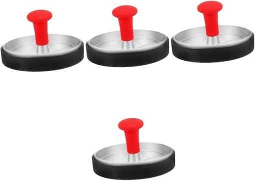 POPETPOP 4pcs Cooking Weight Press Burger Press Tool Sausage Patty Maker Easy to Use and Clean