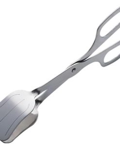 Kitchen Cooking Tongs Outdoor Stainless Steel Grill Tongs Suitable for Frying Steak Campfire Cooking Tongs Kitchen Tool(20cm)