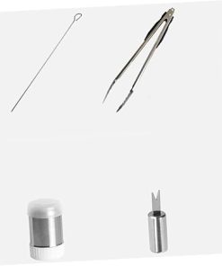 1 Set Stainless Steel BBQ Tool with Storage Bag for Outdoor Grilling Includes Brush Clamp and Shovel Present for Foodies and Camping Enthusiasts 2