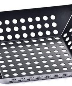 Non-Stick Square Grill Pan Stainless Steel Barbecue Grill Plate Food Vegetable Basket Tray BBQ Tools Kitchen Gadgets