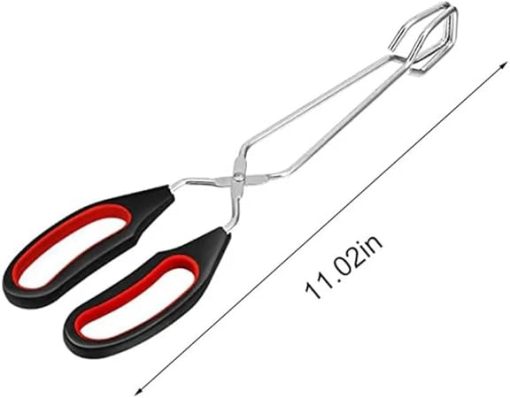 BBQ Tools Barbecue Scissor Tongs Grilled Food Tong Long Handle Scissor BBQ Bread Roast Clip Kitchen Baking Tongs BBQ Accessories(H0016-M) - Image 2