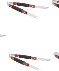 HANABASS 5pcs Stainless Steel Cooking Tongs Bbq Grill Tongs for Grilling Meat Clamp Bread Clip Kitchen Tool