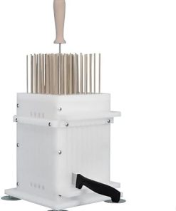 81 Holes Kebab Maker Box, Multifunction Vertical Skewer Device Machine, Plastic Durable Grill Meat Slicers Skewer Tool, for Home Kitchens Commercial Restaurants Outdoor Picnic