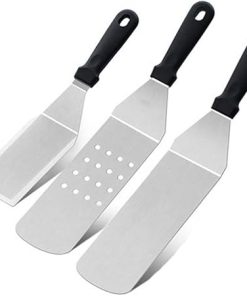 BBQ Grill Accessories, Stainless Steel BBQ Tools Set Grilling Kit for Smoker Kitchen Camping 3 Pcs