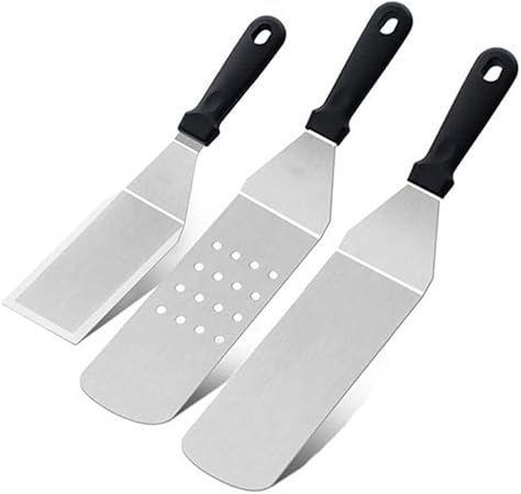 3Pcs BBQ Grill Accessories, Stainless Steel BBQ Tools Set Grilling Kit for Smoker Kitchen Camping 3Pcs BBQ Grill Accessories, Stainless Steel BBQ Tools Set Grilling Kit for Smoker Kitchen Camping