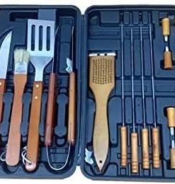 BBQ Grill Tools Set, 18 PCS Grill Accessories Stainless Steel Grilling Utensils with Storage Box for Men Women Outdoor Cooking Gift 2