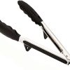 TEMKIN Kitchen Food Tongs Food Grade Silicone Anti-Slip BBQ Tongs Serving Tongs with Bracket Kitchen Tool Accessories BBQ Tools Tongs 3