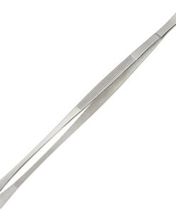 BBQ Tongs, BBQ 30cm Stainless Steel Barbecue Tongs Food Tongs Food Clip Barbecue Buffet Tool BBQ Accessories Round/Sharp Mouth Cooking Tweezers Accessories(Round Head)