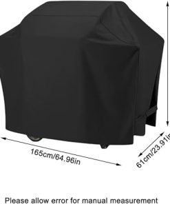 Griddle Cover Waterproof Lightweight 600D Oxford Fabric Barbecue Cover for Camping Trips, Backyard Parties, RV Adventures(64.96 * 23.91 * 43.60in) 2