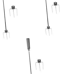BESPORTBLE 3 Sets Stainless Steel Grill Spit Fork for Roasting Chicken Easy to Use Home Bbq Kitchen Tool