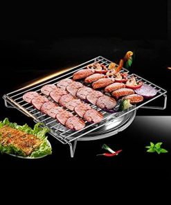 Lightweight Kitchen Barbecue Grill Stove Outdoor Picnic Stainless Steel Stove with Grill Rack for 3-5 People 2