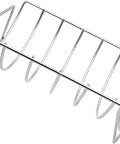 KESYOO 1Pc Heavy Duty Rib Rack for Outdoor Grilling Shaped Steak Holder Non Stick Barbecue Tool for Cooked Ribs and Meat