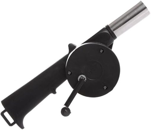 Hand Blower household hand portable barbecue blower outdoor barbecue accessories tools,Black,24.5 * 7 * 2.5cm
