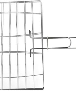 Barbecue Grilling Basket Grill BBQ Net Wooden Handle Meat Fish Vegetable BBQ Tools Grill Accessories