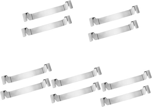 BESPORTBLE 4sets Stainless Steel Griddle Spatula Rack Portable BBQ Tool Holder Outdoor Grilling Essentials 2pcs*4