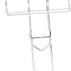 1Pc Stainless Steel Barbecue Grill Mesh Basket with Handle Durable Non Stick Heat Resistant Bbq Grill Net for Fish Meat and Vegetables for Outdoor Cooking