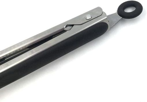 Grilling BBQ Tongs Kitchen Accessories Utensils (9 inch) - Image 2