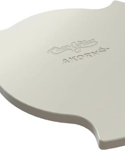 Char-Griller 6201 AKORN Kamado Grill Smokin' Stone, Ivory