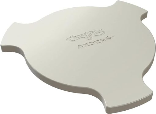 Char-Griller 6201 AKORN Kamado Grill Smokin' Stone, Ivory