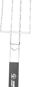 Happyyami 1Pc Stainless Steel Barbecue Mesh Grilling Basket Portable Bbq Tool for Outdoor Cooking Non Stick Heat Resistant Capacity for Steak Fish Meat and Vegetables