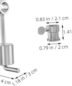 BESPORTBLE 4 Sets Rotisserie Attachment Grill Spit Rod Stopper Stainless Steel Spit Weight for Versatile Cooking 2