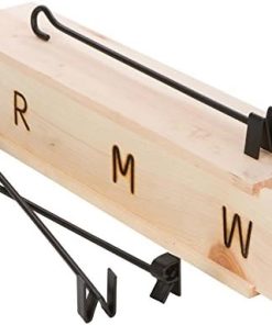 BBQ Fans Rare, Medium, Well Steak Branding Iron Set (Iron)