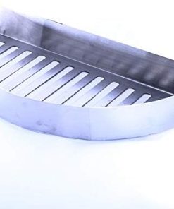 Half Moon Searing Tray Stainless Charcoal Ash Basket for Char-Griller Akorn Kamado, Blaze Grill Kamado, Pit Boss 24, and Many Large Kamado Grills