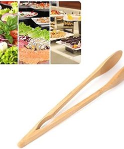 Cooking Tongs Barbecue Tools Wooden Food Tongs Household Pastry Tongs Outdoor Barbecue Clip Kitchen Cooking Gadgets 2