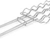 JSEIAJB 1pcs Skewer Reusable Grill Sticks Bbq Fork Bbq Utensil Kitchen Outdoor Camping Accessories 4