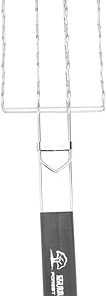 Yardwe 1Pc Stainless Steel Bbq Grill Basket Durable Barbecue Mesh for Even Heating for Outdoor Camping and Grilling Activities for Corn Chicken Pork Ribs and More