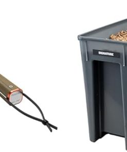 Traeger Grills BAC532 XXL BBQ Spatula Accessory Large & Pellet Grills BAC637 Stay Dry Pellet Bin, Wood Pellet Storage with Locking Lid, Black