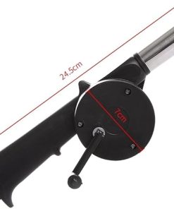 Hand Blower household hand portable barbecue blower outdoor barbecue accessories tools,Black,24.5 * 7 * 2.5cm 2