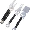 Grill Tool Set,Generic 3PCS BBQ Grill Cooking Utensils Tool – Stainless Steel BBQ Tools Grill Tools Set w/Aluminum Carrying Case for Backyard/Beach Barbecue Camping Picnics Outdoor Activities 4
