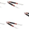 HANABASS 2sets Kabob Skewers for Grilling Bbq Tools Roasting Sticks Heat Resistant Outdoor Use 6pcs*2 4