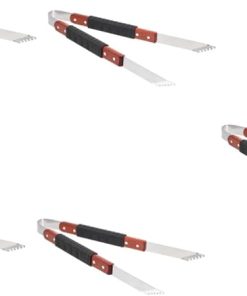 BESPORTBLE 5pcs Cooking Tongs Grill Bbq Tools Stainless Steel Tong Meat Clamp Bread Clip Polishing Craft