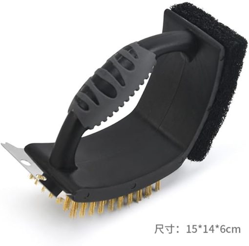 Right Angle Steel Wire Brush Outdoor Barbecue Brush Cleaning Grill Net Baking Tool Brush(Gray) - Image 2