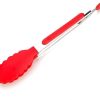 BBQ Silicone Food Tong Stainless Steel Kitchen Tongs Silicone Non-Slip Cooking Clip Clamp BBQ Salad Tools 4