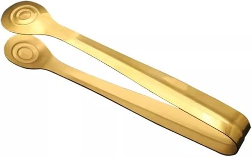 BBQ grill tongs, Grill Clip Stainless Steel Food Clip Hotel Restaurant Buffet Utility Clip Gold 20x3.2cm