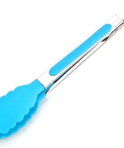BBQ Tongs, BBQ Food Tong Kitchen Tongs Utensil Cooking Tong Clip Clamp Accessories Salad Serving BBQ Tools Accessories(Blue)