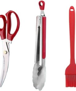 Barbecue Tool Set Stainless Steel Food Clip Grilled Steak Bone Cutter Oil Brush Tool Set